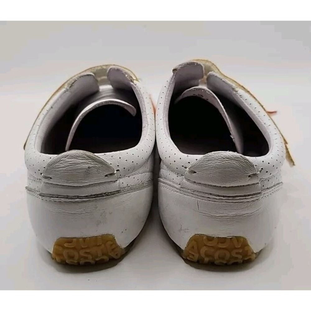 Vtg LACOSTE "Mystere" Sz 6 Leather Rainbow‎ Stripe Sneakers Women Preppy #144 - Picture 4 of 8